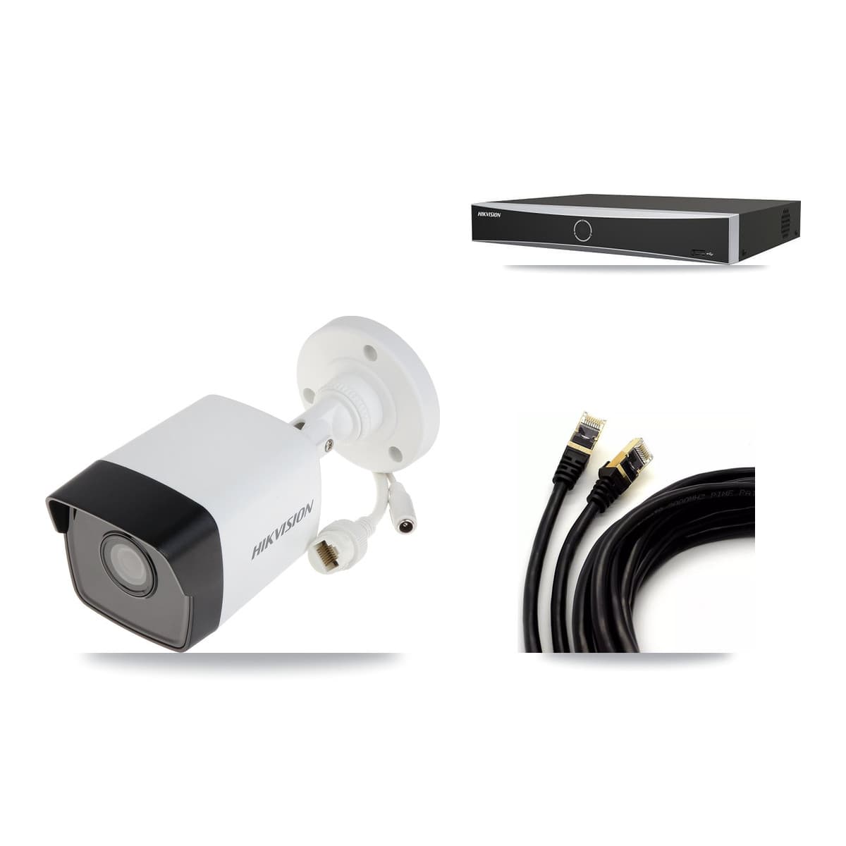 Hikvision 4-Channel 5MP CCTV Kit — 2 DS-2CD1053G0 Bullet Cameras + 3TB Recording