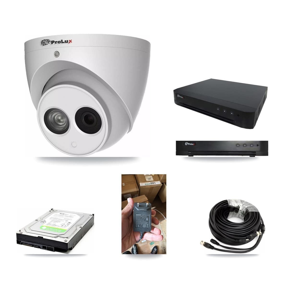 Prolux 16-Channel 4MP CCTV Kit — 1 Turret Camera + 1TB Recording