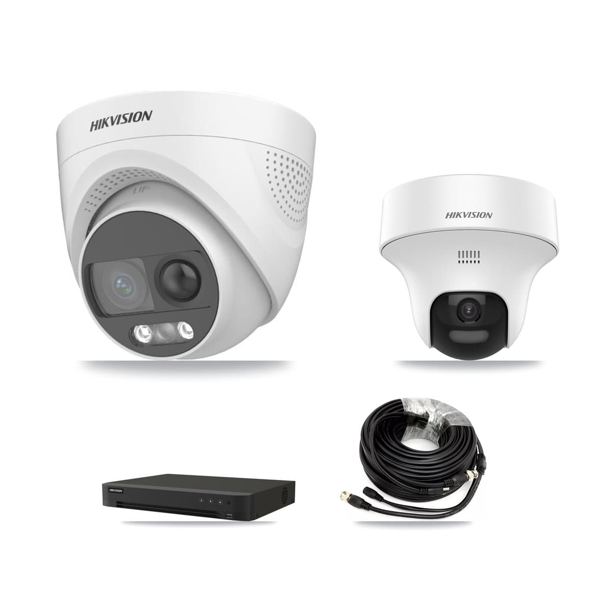 Hikvision 16-Channel 5MP CCTV Kit — 2 DS-2CE70K0T + 4 DS-2CE72KF3T Turret Cameras + 8TB Recording - Image 1