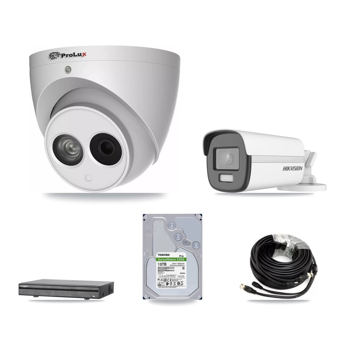 8-Channel 4MP – 4K CCTV Kit — 2 4K Bullet + 4 4MP Turret Cameras + 10TB Recording (DH-XVR5108H Recorder) - Image 1