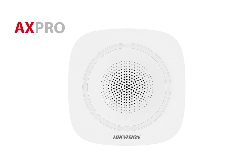 AX PRO Series Blue Strobe Light Wireless Indoor Sounder, Tri-X wireless protocol, multiple enrolment methods, multiple alarm sounds, and Blue strobe light indication - Image 1