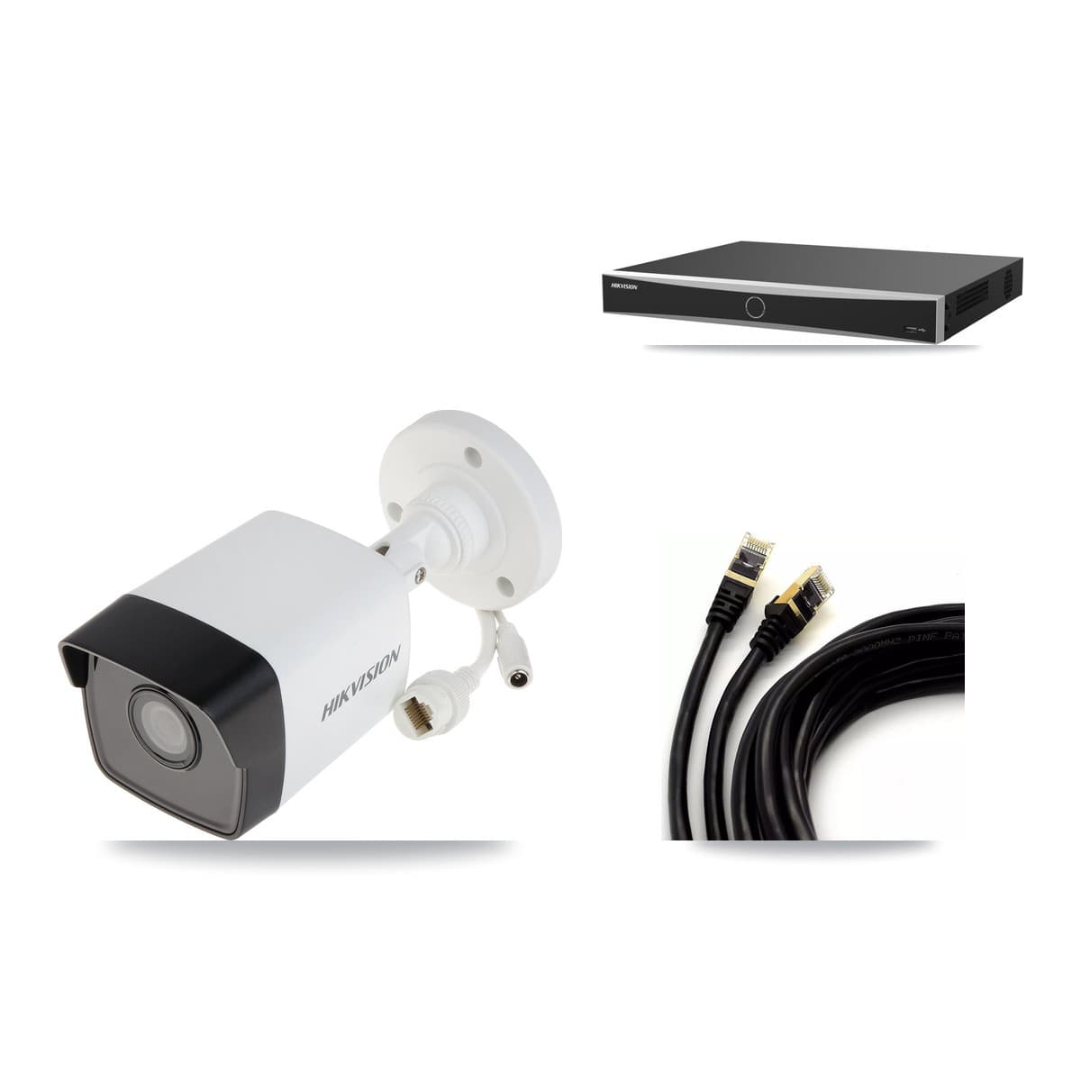 Hikvision 16-Channel 5MP CCTV Kit — 2 Bullet Cameras + 3TB Recording (DS-7616NXI Recorder)