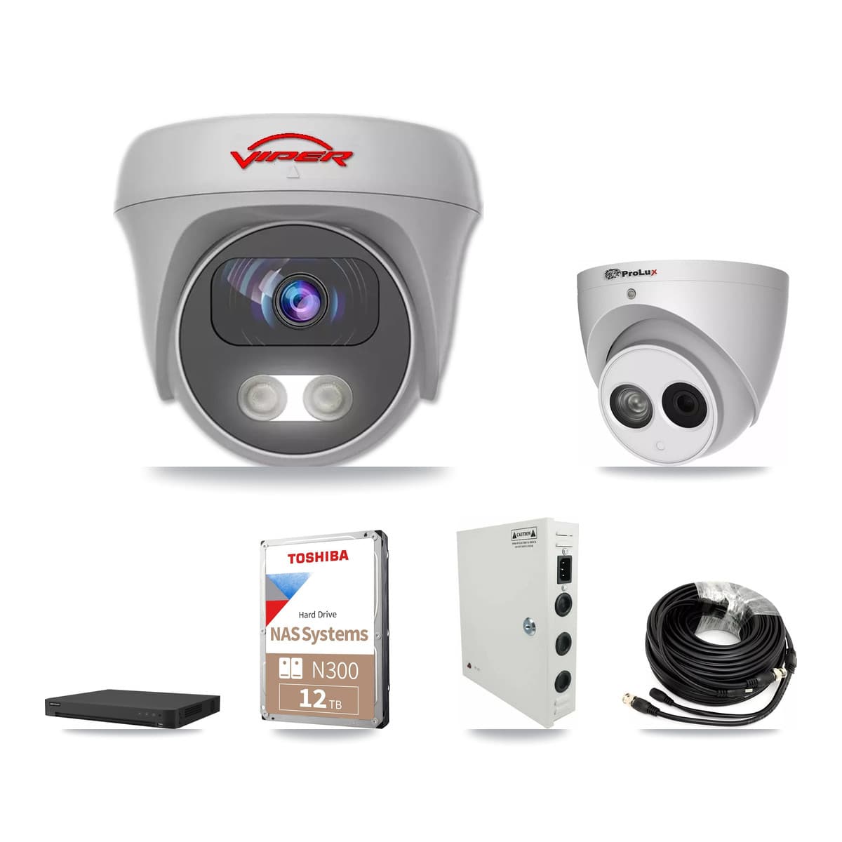 32-Channel 4MP – 5MP CCTV Kit — 1 4MP Turret + 23 5MP Cameras + 2× 12TB Recording - Image 1