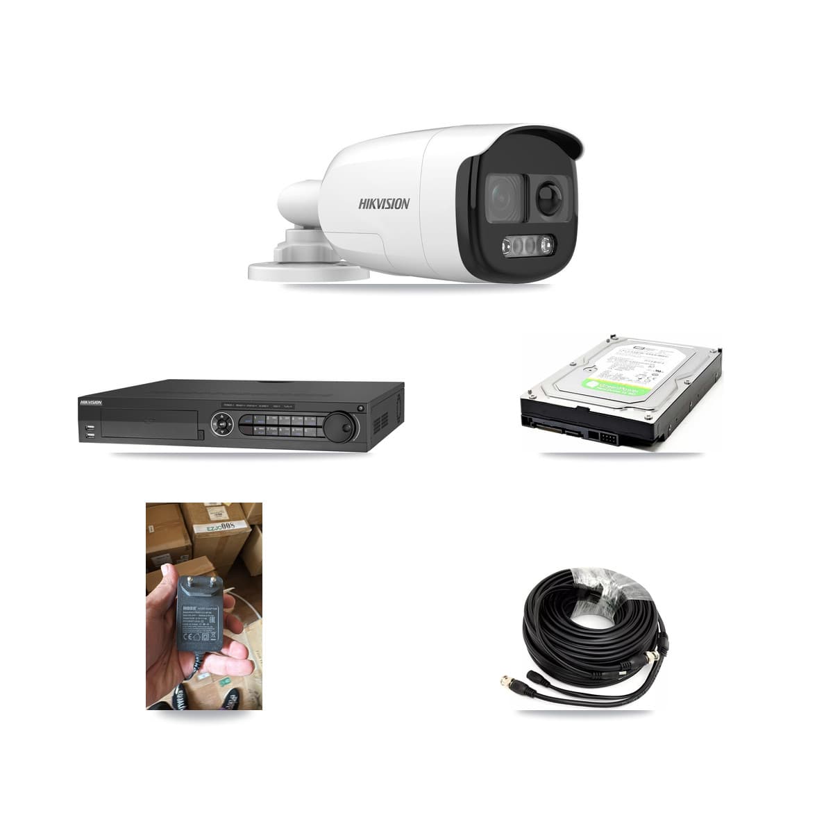 Hikvision 32-Channel 5MP CCTV Kit — 1 DS-2CE12KF3T Bullet Camera + 1TB Recording (DS-7332HQHI Recorder)