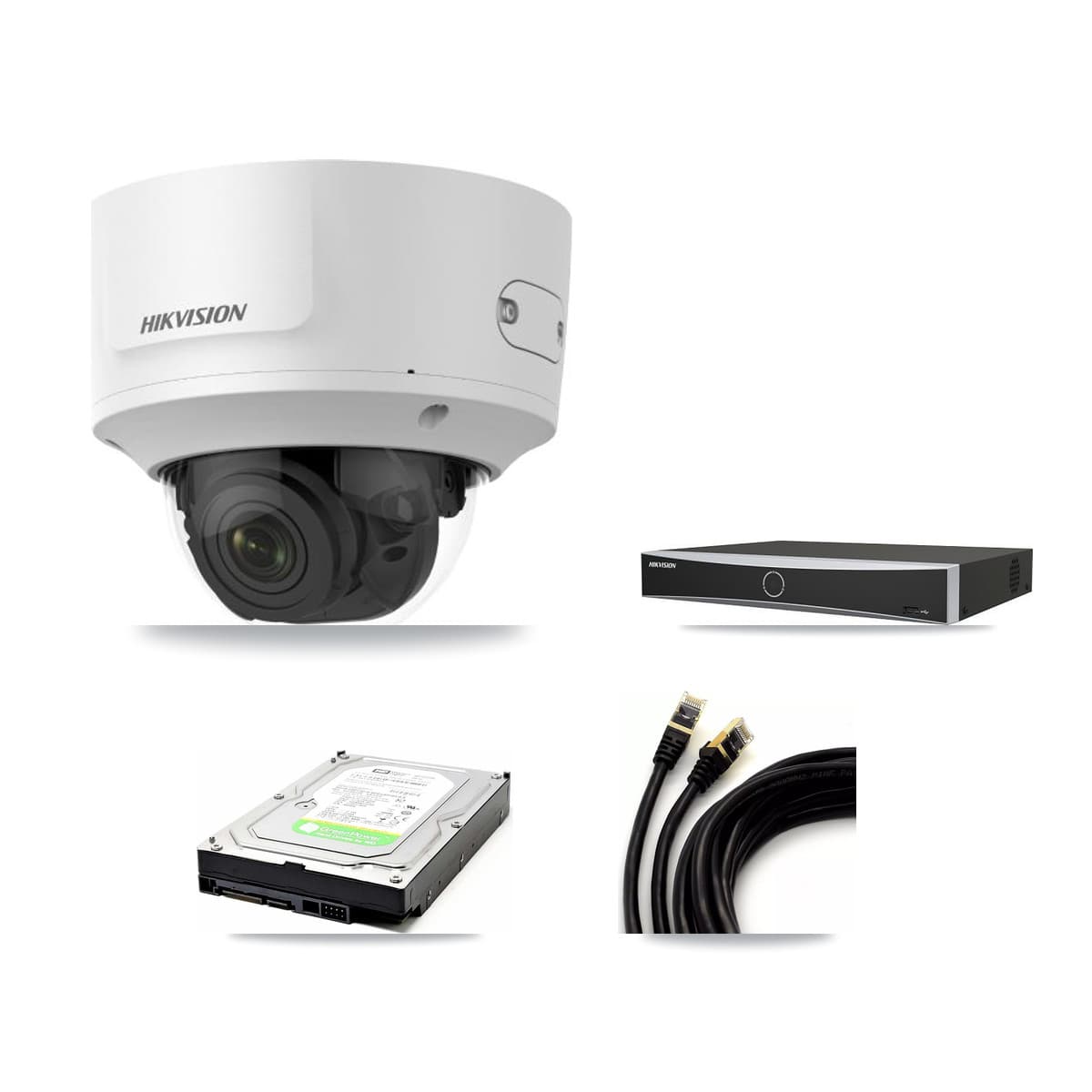 Hikvision 4-Channel 2MP CCTV Kit — 2 Dome Cameras + 1TB Recording