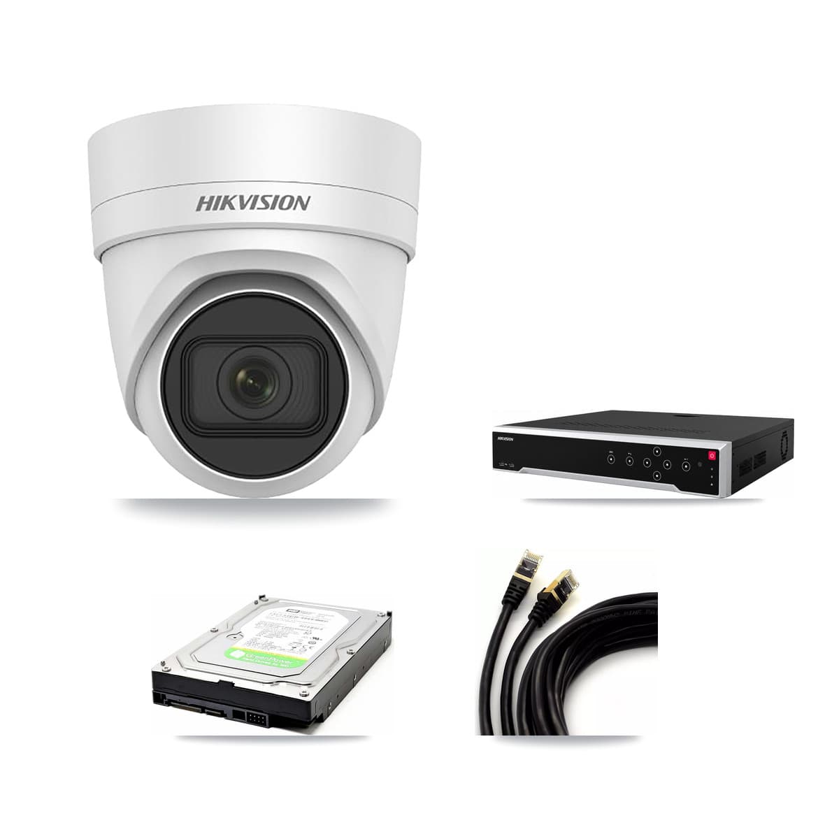 Hikvision 32-Channel 4MP CCTV Kit — 1 DS-2CD2H45FWD Turret Camera + 1TB Recording