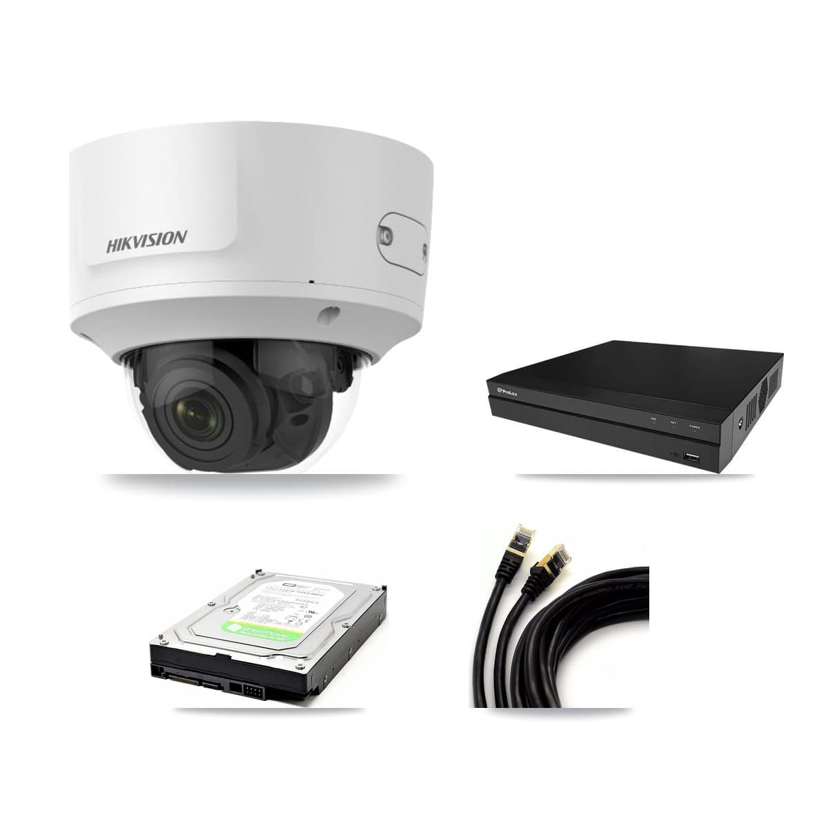 Hikvision & Prolux 8-Channel 2MP CCTV Kit — 2 Dome Cameras + 1TB Recording