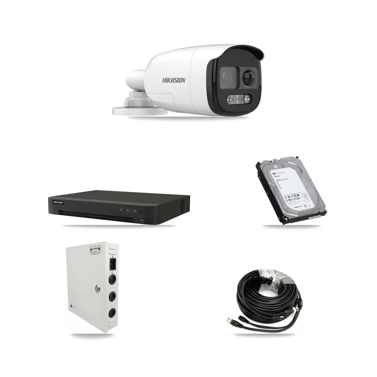 Hikvision 16-Channel 5MP CCTV Kit — 9 Bullet Cameras + 6TB Recording - Image 1