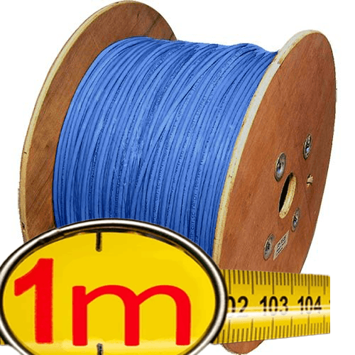Cat6 SFTP PIMF Patch Cable Blue Stranded 26AWG PVC