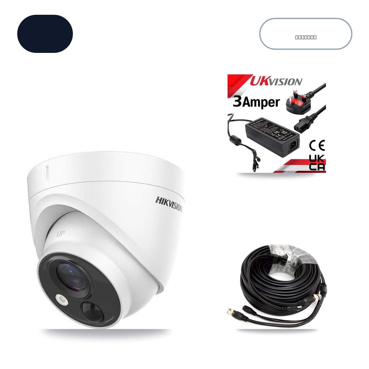 Prolux PXD-5208AN-4KL-X-8P 8-Channel DVR CCTV Kit — 3× Hikvision DS-2CE71H0T-PIRLO 5MP Cameras + 6TB HDD