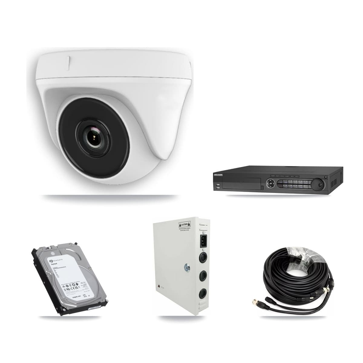 Hikvision 32-Channel 2MP CCTV Kit — 10 White Dome Cameras + 6TB Recording (IDS-7332HUHI Recorder) - Image 1