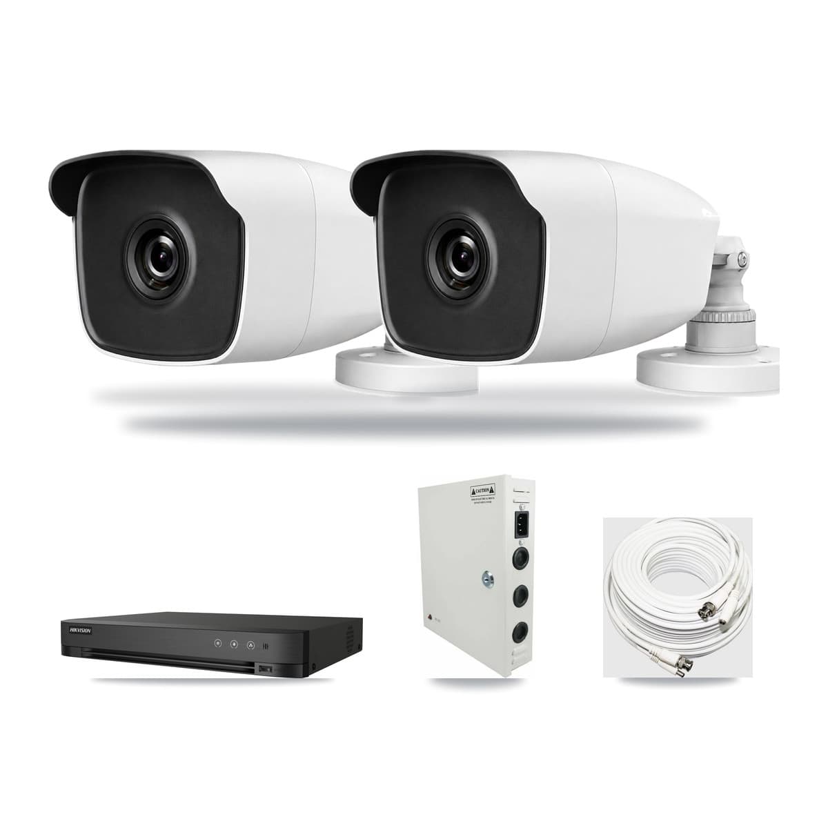 HiLook & Hikvision 4-Channel 3MP CCTV Kit — 2 Bullet Cameras + 3TB Recording (DS-7204HUHI Recorder) - Image 1