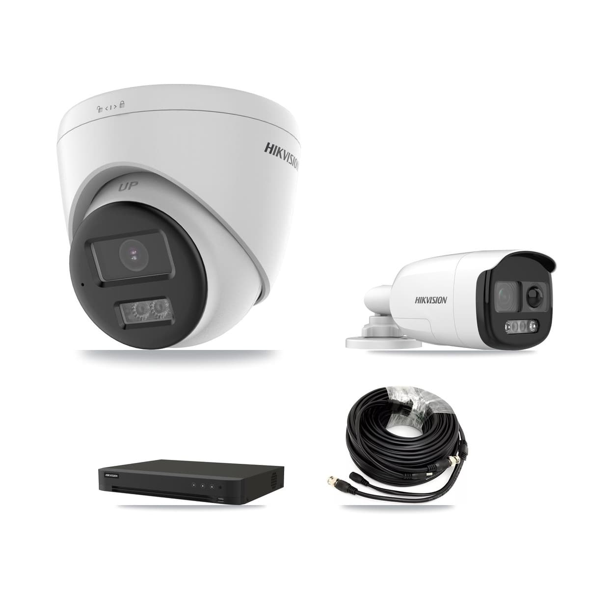 Hikvision 16-Channel 5MP CCTV Kit — 1 DS-2CE12KF3T-PIRXO Bullet + 5 DS-2CE78K0T-LTS Turret Cameras + 8TB Recording (IDS-7216HQHI-M1/XT Recorder) - Image 1