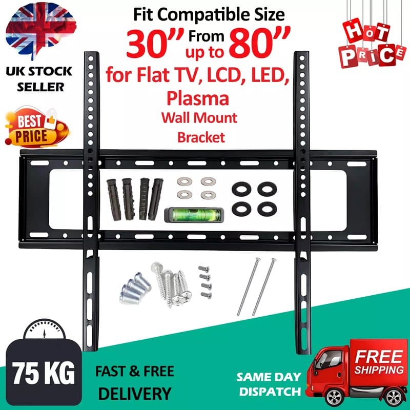 TV Wall Mount Bracket 32-80 Inch Fixed Mount VESA 700x500