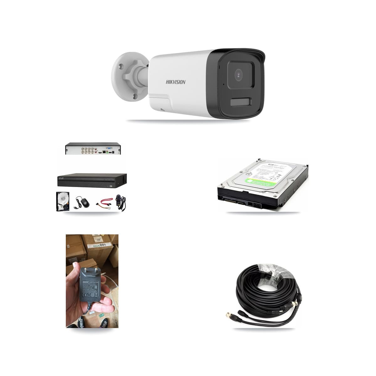 Hikvision & Dahua 8-Channel 5MP CCTV Kit — 1 DS-2CE17K0T Bullet Camera + 1TB Recording