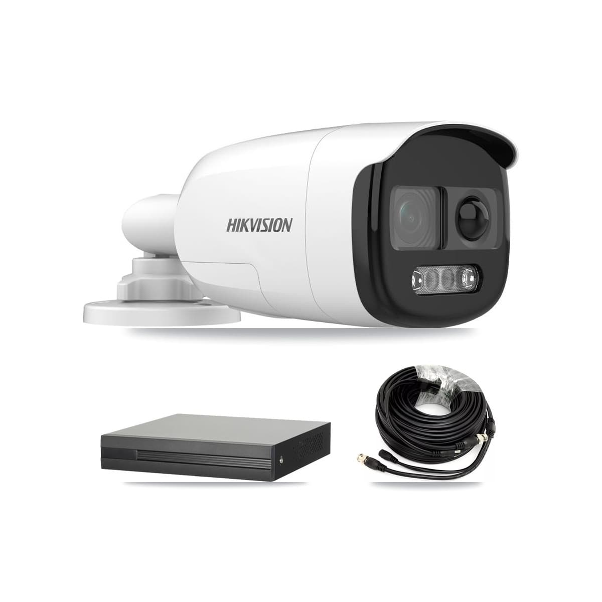 Hikvision 16-Channel 5MP CCTV Kit — 2 DS-2CE12KF3T Bullet Cameras + 3TB Recording (XVR-3116HS Recorder)
