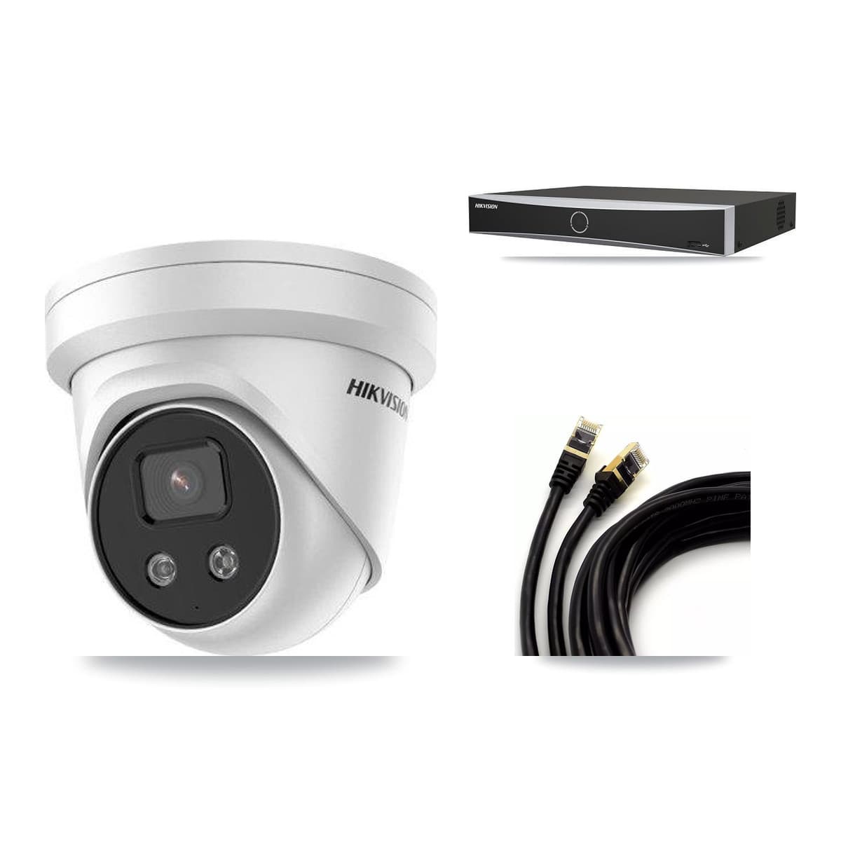 Hikvision 4-Channel 5MP CCTV Kit — 2 DS-2CD3356G2 Turret Cameras + 3TB Recording
