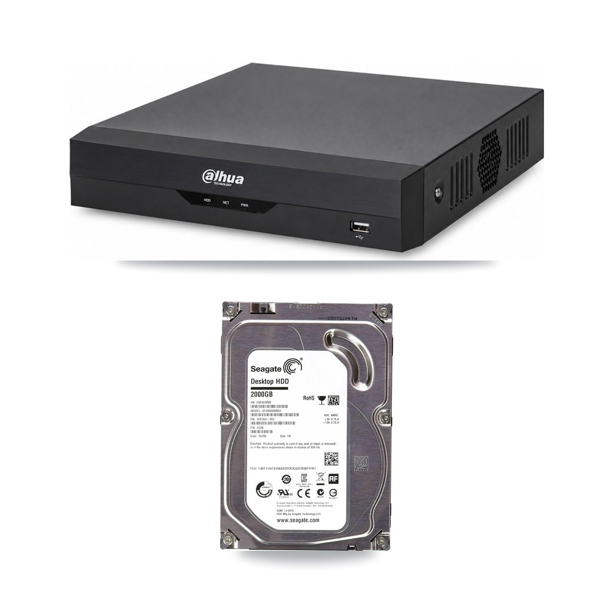 Dahua XVR5104HS-I3 4-Channel DVR + 2TB HDD