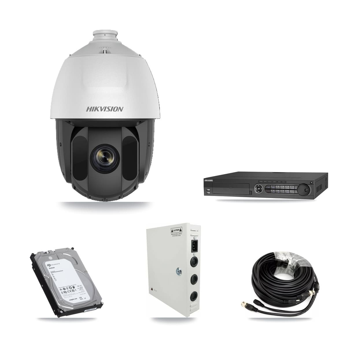 Hikvision 32-Channel 2MP CCTV Kit — 17 PTZ Cameras + 6TB Recording (DS-7332HQHI Recorder) - Image 1