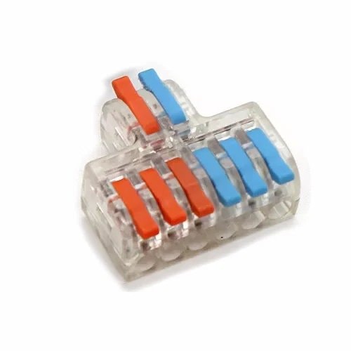 SPL-4 Dual Channel Lever Wire Connector 4 Port Terminal Block CCTV