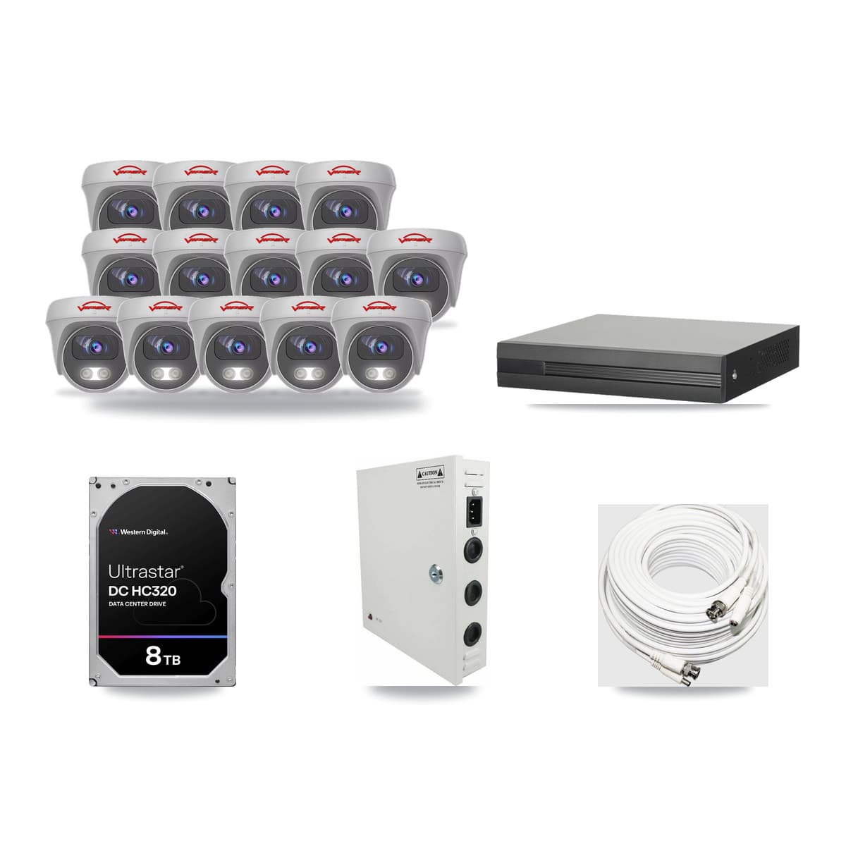 16-Channel 5MP CCTV Kit — 14 Viper Cameras + 8TB Recording - Image 1
