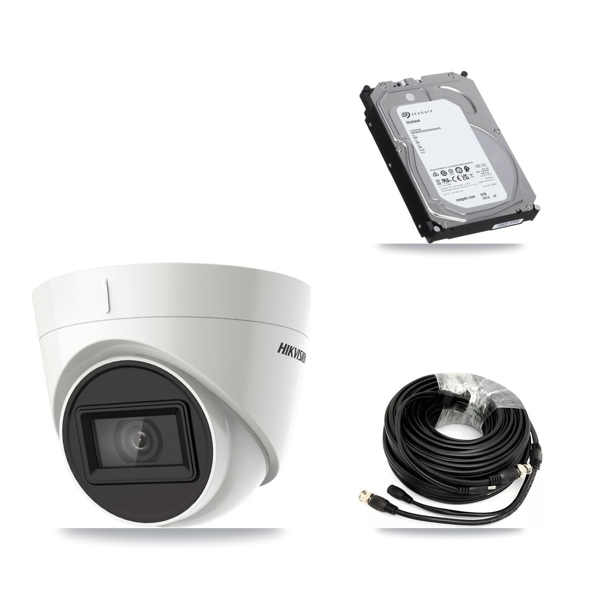 Hikvision 32-Channel 4K CCTV Kit — 8 DS-2CE78U1T Turret Cameras + 3× 6TB Recording