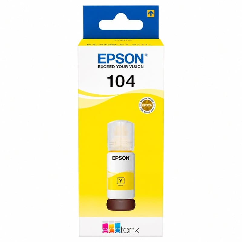 Epson 104 Yellow Ecotank Ink Bottle - (C13T00P440)
