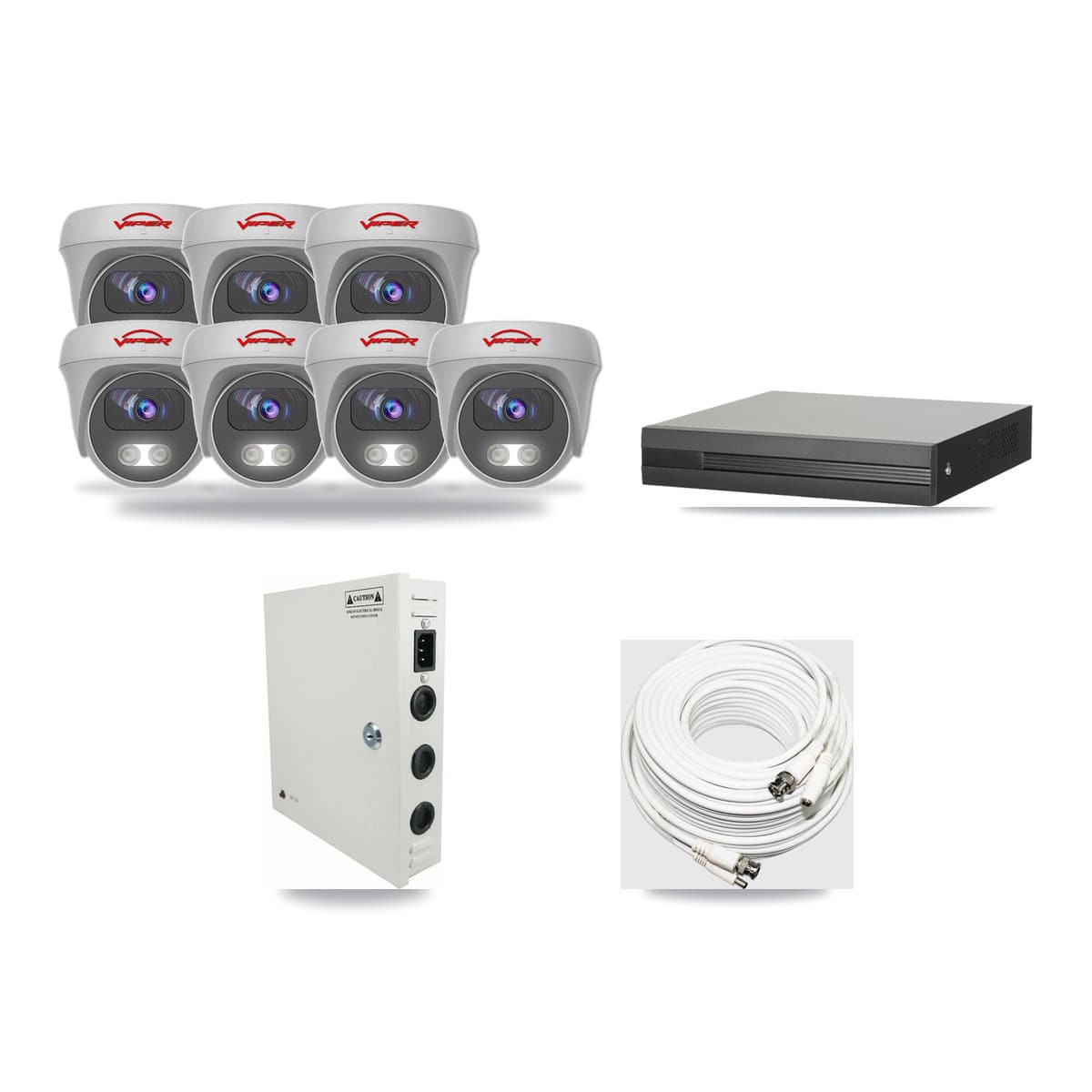 16-Channel 5MP CCTV Kit — 7 Viper Cameras + 3TB Recording - Image 1
