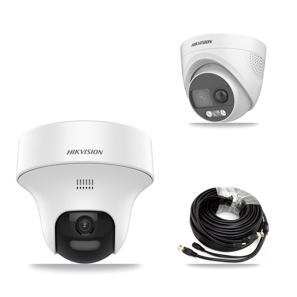 Hikvision 32-Channel 5MP CCTV Kit — 1 DS-2CE70K0T + 1 DS-2CE72KF3T Turret Cameras + 3TB Recording (DS-7332HQHI Recorder)