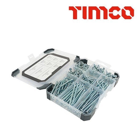 timco-mixed-woodscrews-355pcs-A2 STAINLESSSTEEL-TRAY380 - Image 1