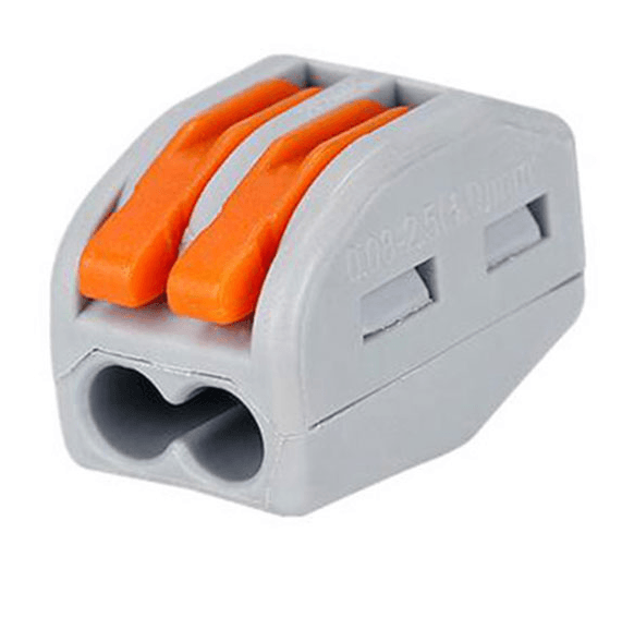 2 Way Lever Wire Connector Terminal Block for CCTV Power Distribution