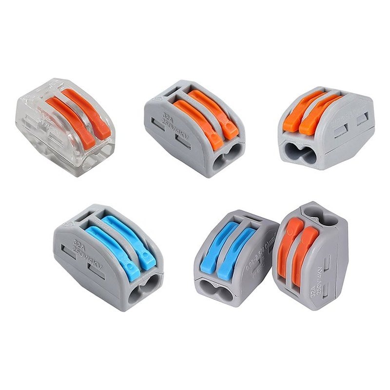 2 Way Lever Wire Connector Terminal Block for CCTV Power Distribution