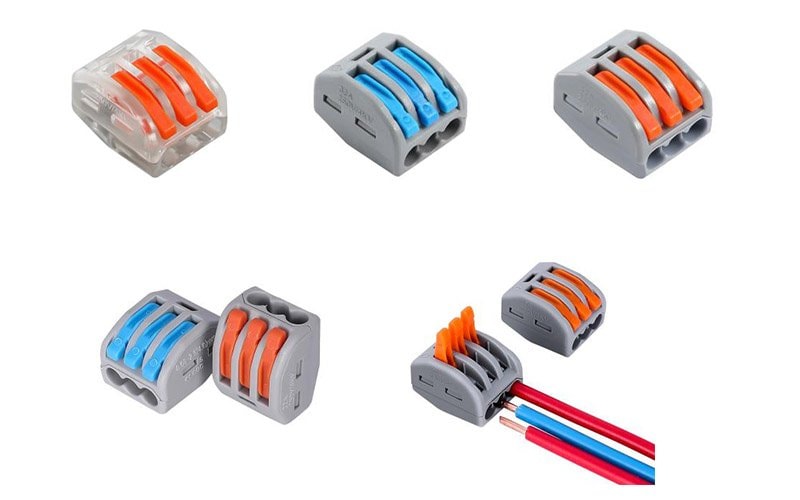 3 Way Lever Wire Connector Terminal Block for CCTV Power Distribution