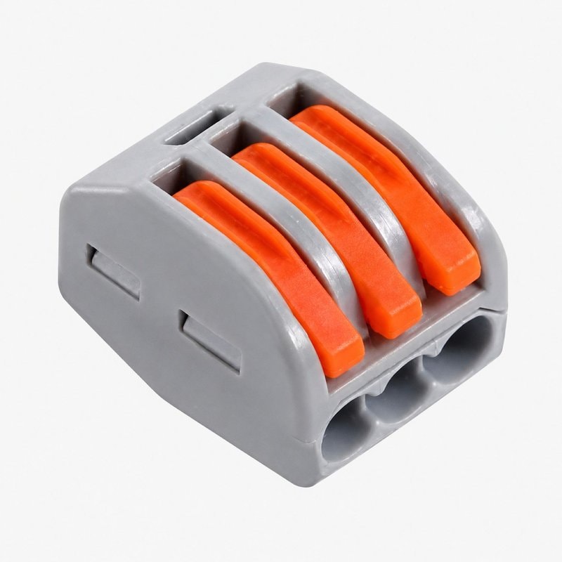 3 Way Lever Wire Connector Terminal Block for CCTV Power Distribution
