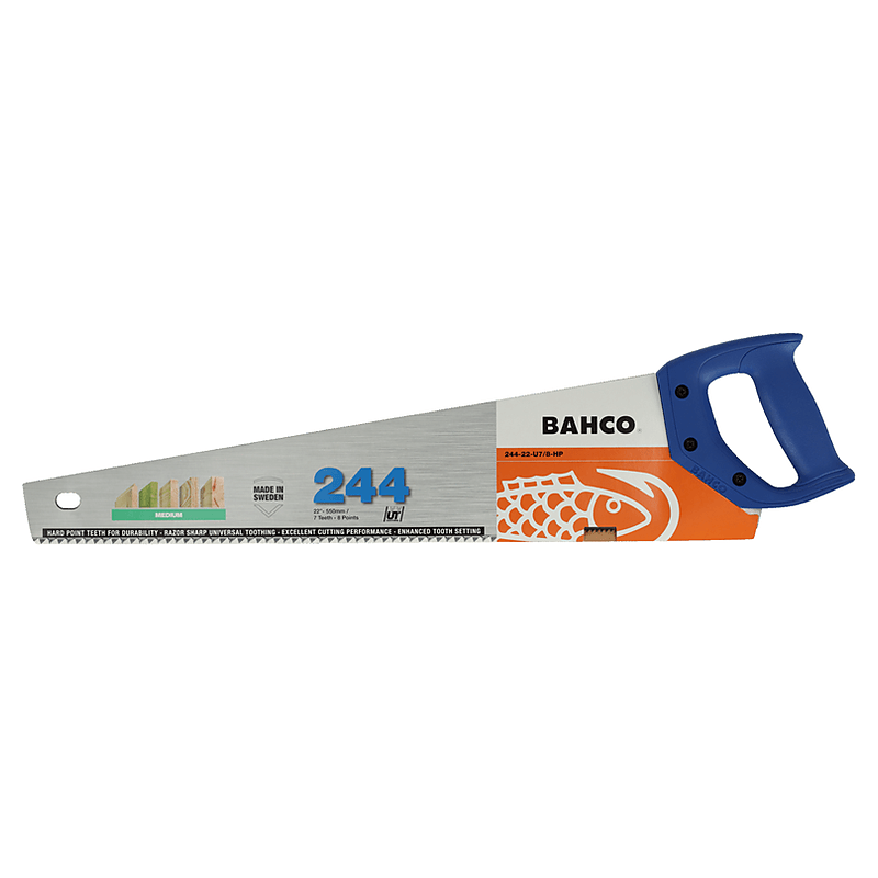 Bahco 244-22-U7/8-HP 22in Handsaw 7TPI for Wood Plastic Laminates - Image 1