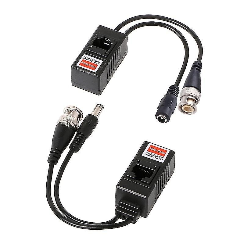 Passive Video Balun Transceiver Pair CCTV BNC to UTP Cat5e Cat6