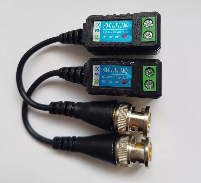 Passive HD-CVI TVI AHD Video Balun Screw Terminal for CCTV UTP Cable - Image 1
