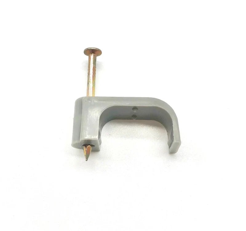 Basix 16mm Twin and Earth Cable Clips 22mm Flat White Pack