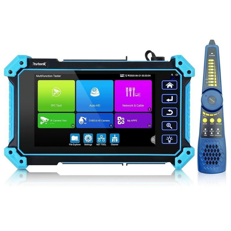 Rsrteng IPC-5100C Plus 5.4" CCTV Camera Tester IP TVI CVI AHD CVBS - Image 1