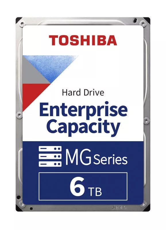 Toshiba MG Series 6TB enterprise hard drive, 3.5-inch SATA form factor