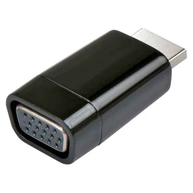 HDMI to VGA Adapter Converter - Male to Female with 3.5mm Audio Jack - Image 1