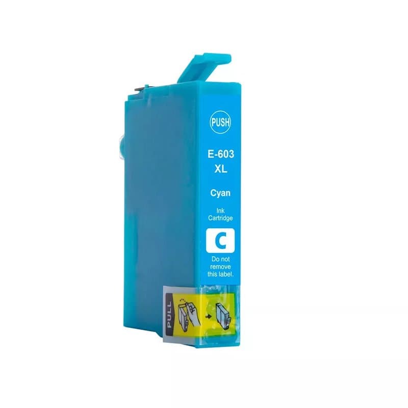 Cyan Ink Cartridge E-603XLC - Compatible with Epson XP2100, XP3100, XP4100, WF2810, WF2830 - Image 1