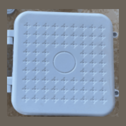IPBOX 140×130×62 Weatherproof Junction Box Grey/White - Image 1