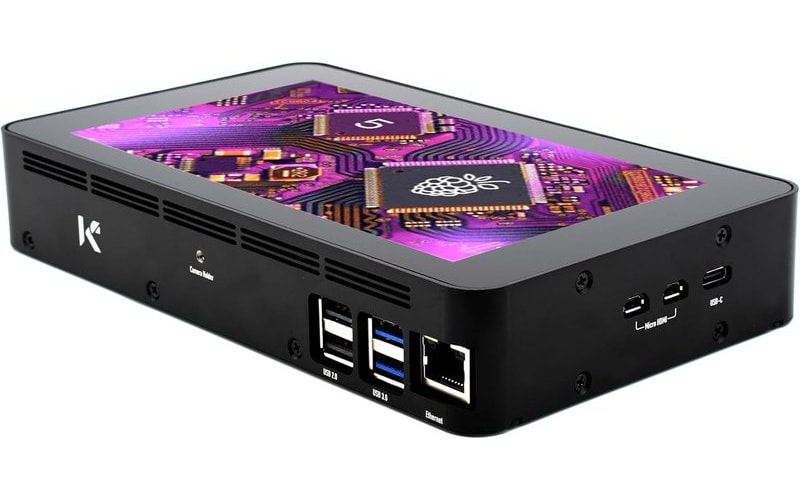 KKSB Aluminium Case for Raspberry Pi 5 with 7-Inch Raspberry Pi Touch Display - Image 1