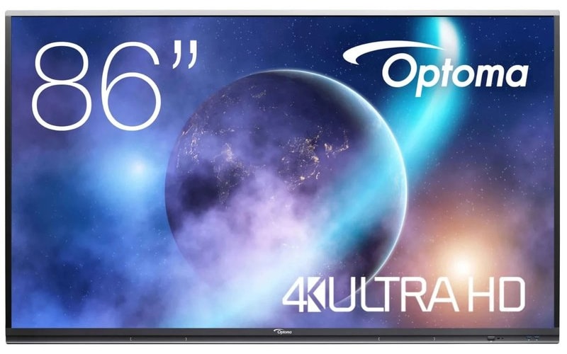 Optoma 5862RK 86 Inch 4K UHD Interactive Flat Panel Display - Image 1