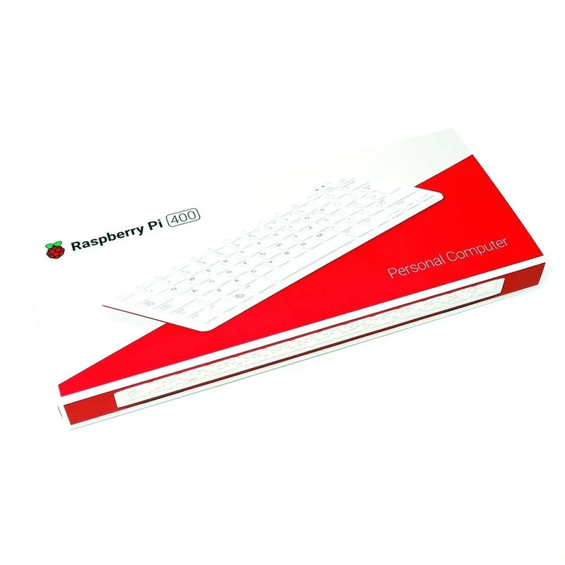 Raspberry Pi 400 desktop keyboard computer front view