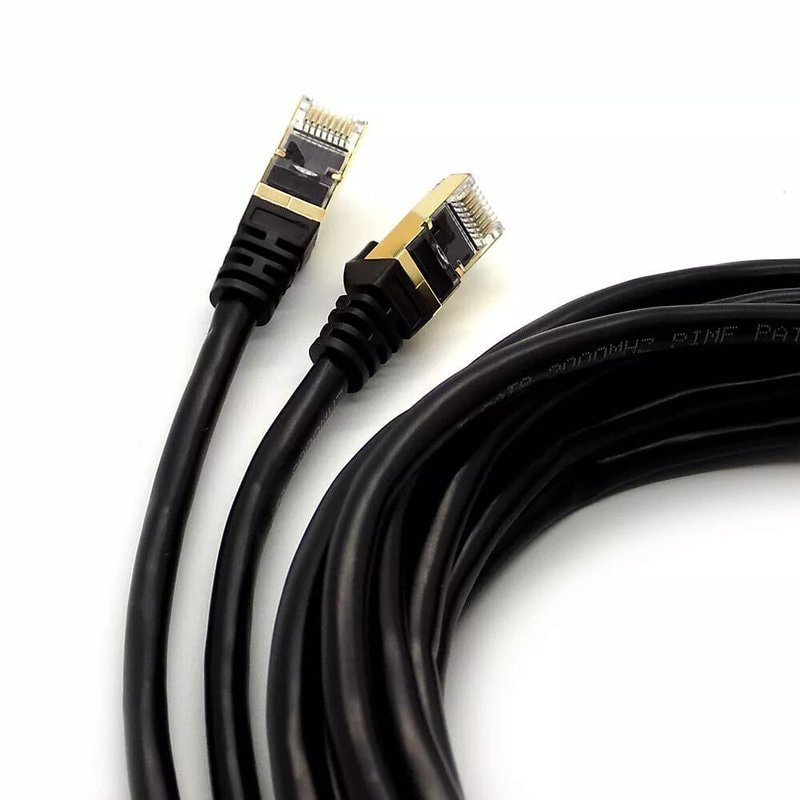 CAT6/CAT5e RJ45 Ethernet Cable - Fast Speed LAN Lead for Router, PC, PS4, CCTV - Image 1