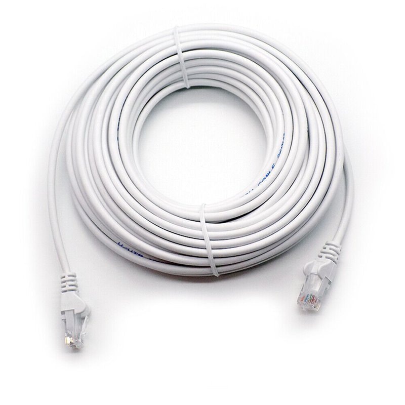 Cat6 RJ45 patch cable 2m white with male connectors