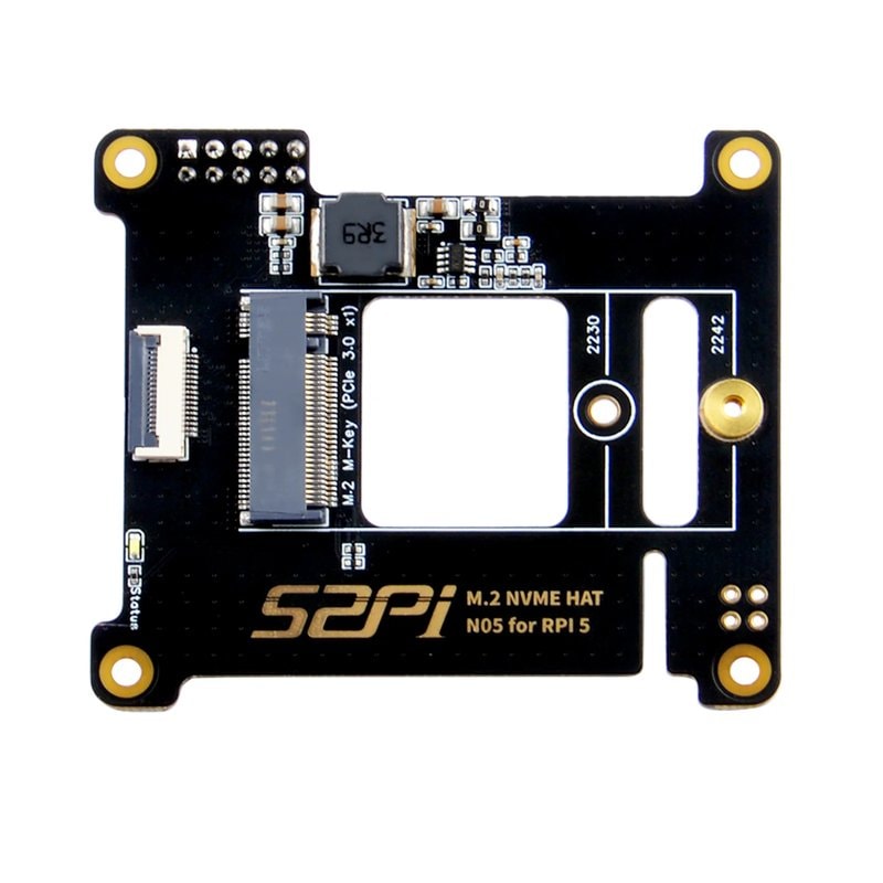 Raspberry Pi 5 N05 M.2 2242 PCIe NVMe Top Extension Adapter - Image 1