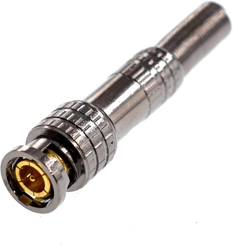 Spring Loaded BNC Q9 Male Connector for CCTV Coaxial Cable